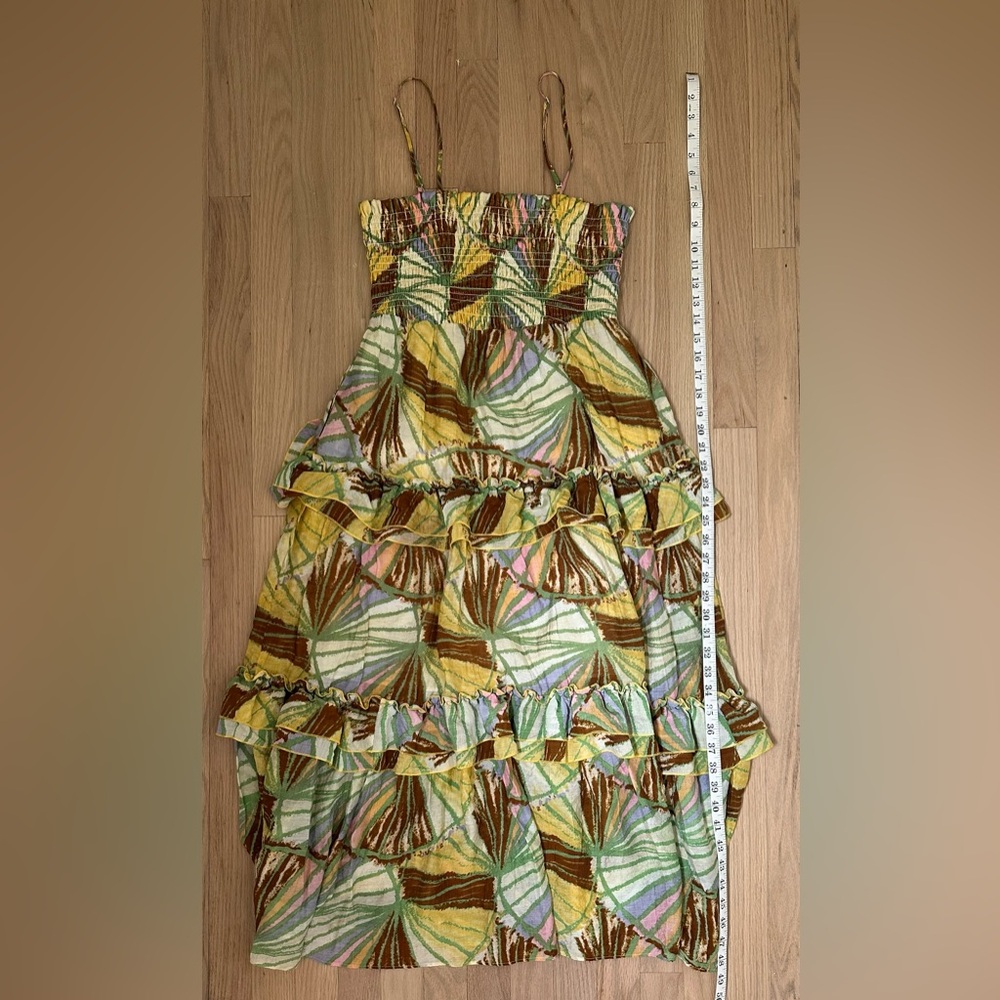 ANTHROPOLOGIE Smocked MIDI Dress Size Medium | MARE MARE X Anthropologie - Picture 7 of 8